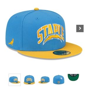 Los Angeles Chargers New Era NFL x Staple Collection 59FIFTY Fitted Hat 7 5/8